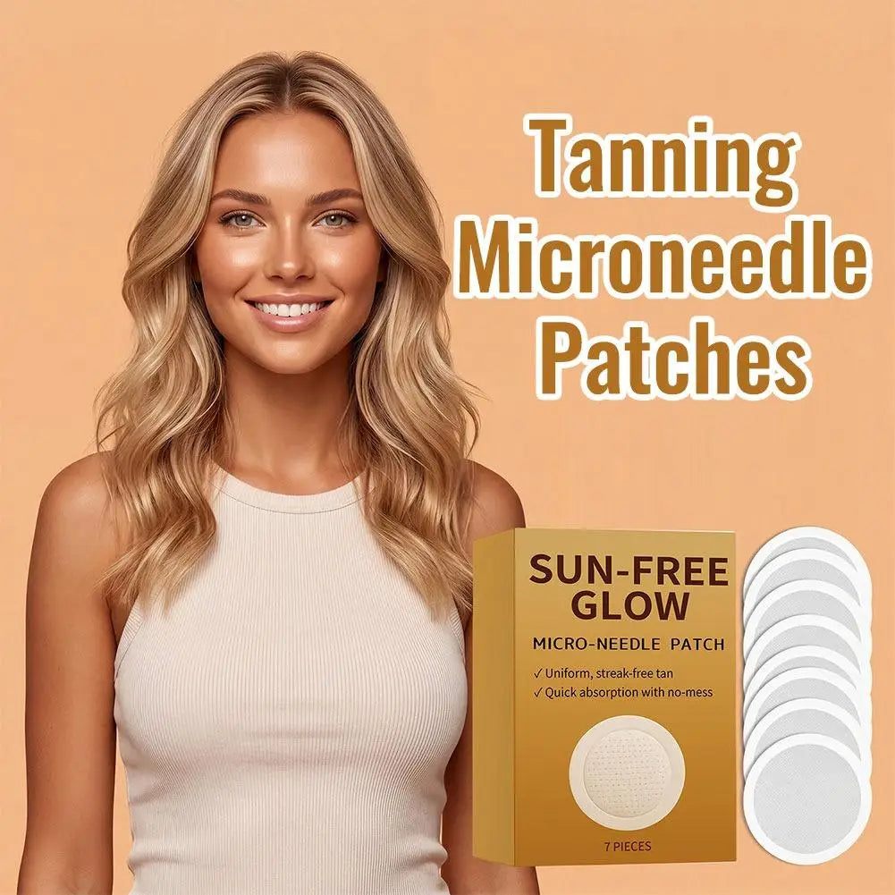 7PCS Sunless Patches Quickly Achieve a Natural Tanning Effect Safe Non-irritating Eliminating Uneven Color Body Care for Women Peaceful Pleasures Health and Wellness