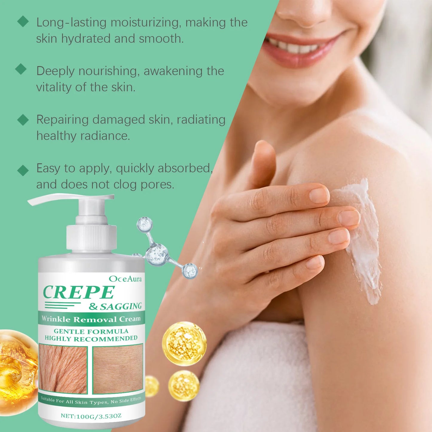 OceAura Collagen Firming Body Cream – Brightening & Moisturizing