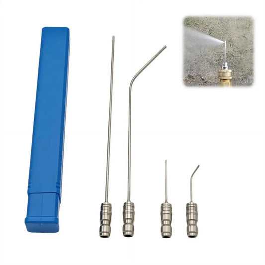 4Pc Cleaning Nozzle Water Gun High Pressure Needle Nozzle Straight/Side Jet For AC & Car Washer Tanks Gap Deep-Cleaning Peaceful Pleasures Health and Wellness