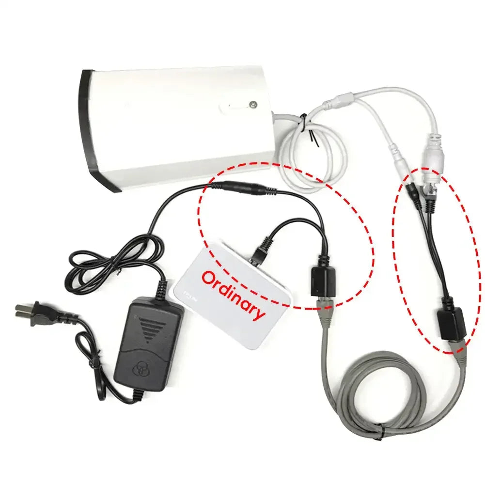 Passive PoE Injector & Splitter Kit – RJ45 5V 12V IP Camera