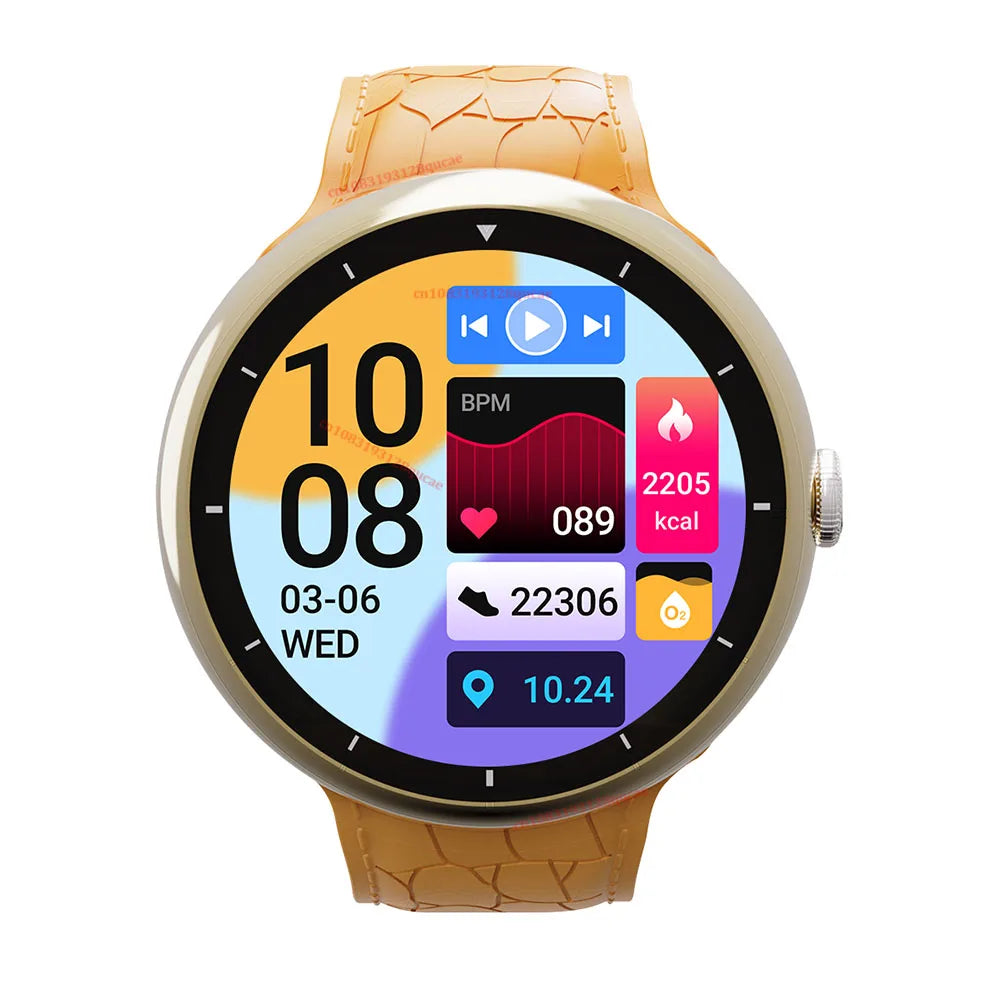 2026 New Smart Watch 1.52 Inch HD Screen Heart Rate Sleep Health Monitor Bluetooth Talk Ladies Sport Smart Watch for Android IOS Peaceful Pleasures Health and Wellness Gold