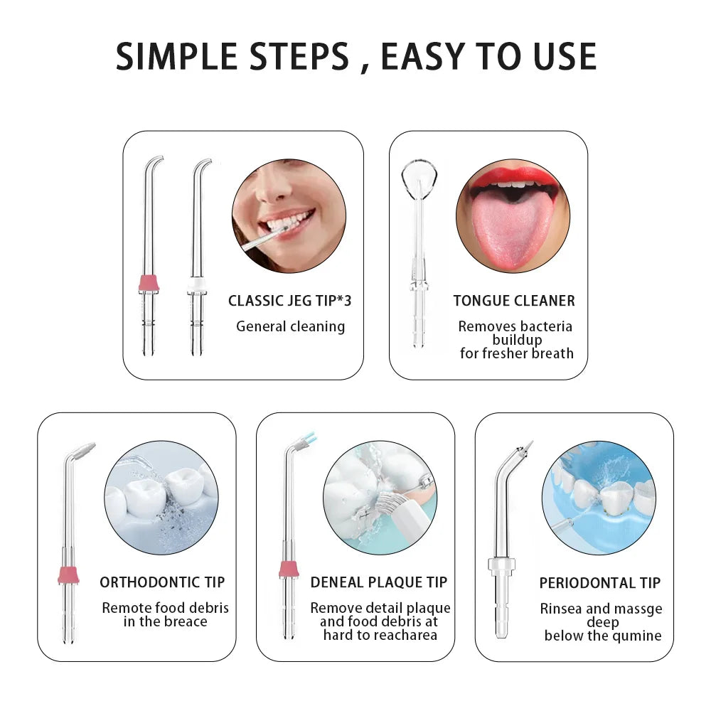 Nicefeel FC2520 Water Flosser Oral Irrigator | 600ml, 3 Modes