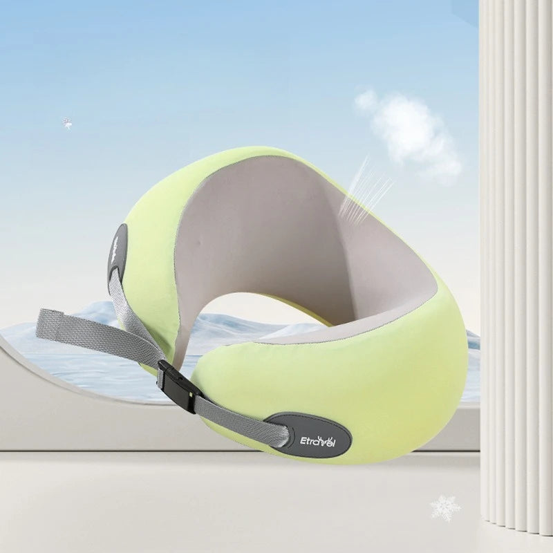 Memory Foam U-Shaped Travel Neck Pillow – Foldable & Compact Travel Neck Pillow Peaceful Pleasures Health and Wellness