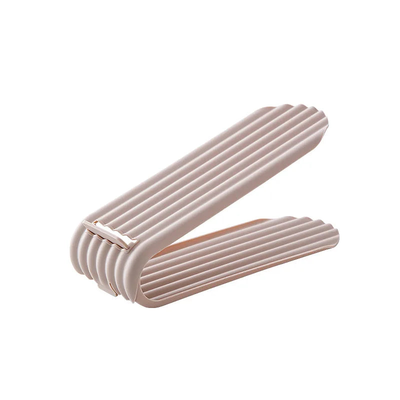 2026 New 10PCS Shoe Rack Storage Shoe Rack Double-layer Shoe Holder Two Level Adjustment Home Dormitory Storage Slippers Cabinet Peaceful Pleasures Health and Wellness Pink 10pcs