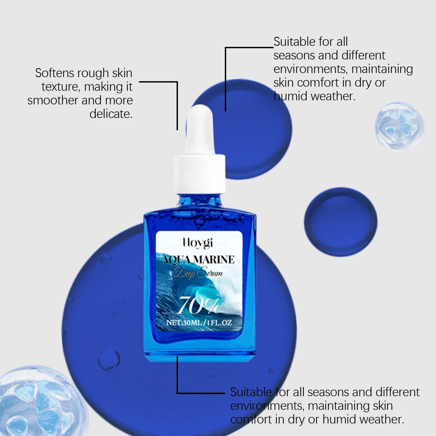 Ocean Marine Facial Serum | Hydrating, Brightening & Barrier Repair