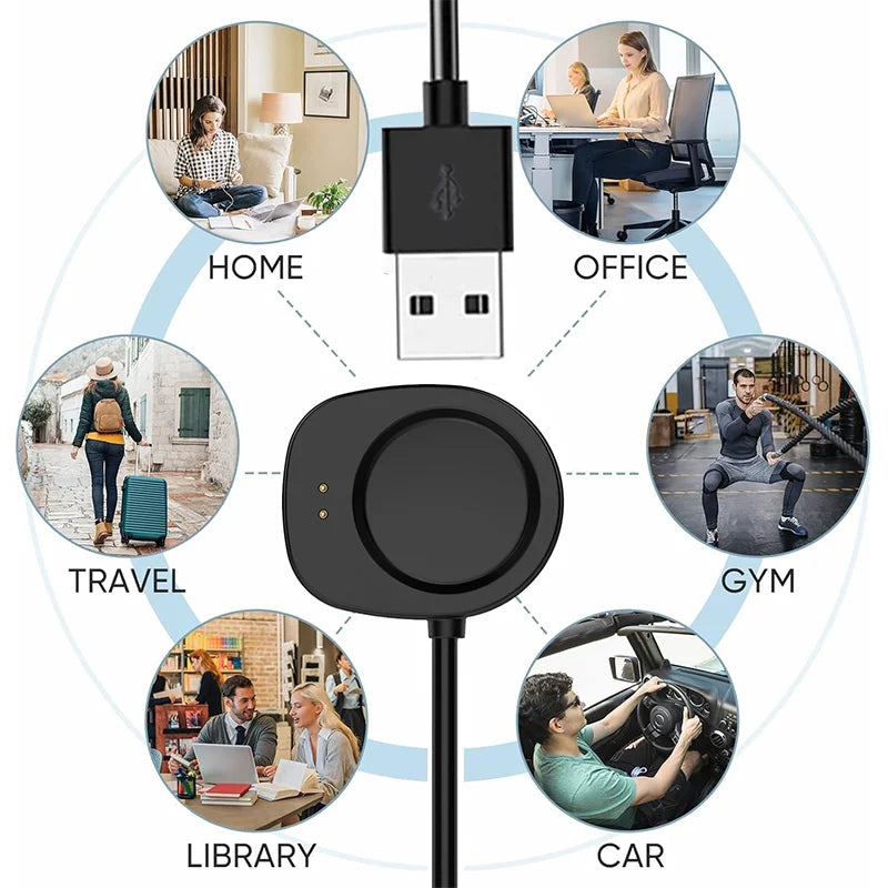 Amazfit T-Rex 3 & Balance Replacement Charger Cable 3.3ft Peaceful Pleasures Health and Wellness