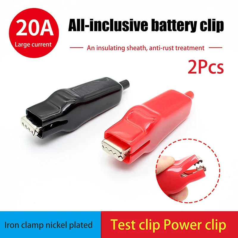 20A PVC Alligator Clamps – DIY Test Leads & Crocodile Clips Electrical Test Clips Peaceful Pleasures Health and Wellness