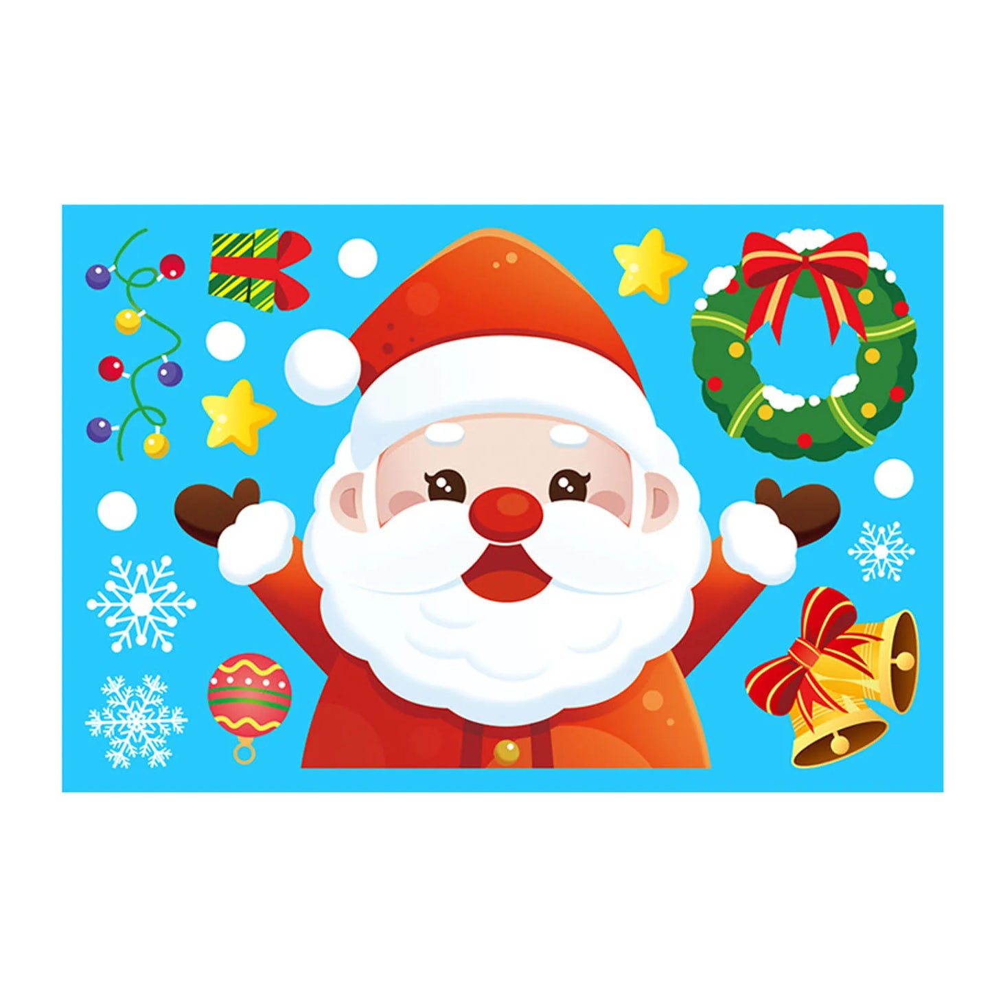 Christmas Electrostatic Window Stickers – Santa & Reindeer