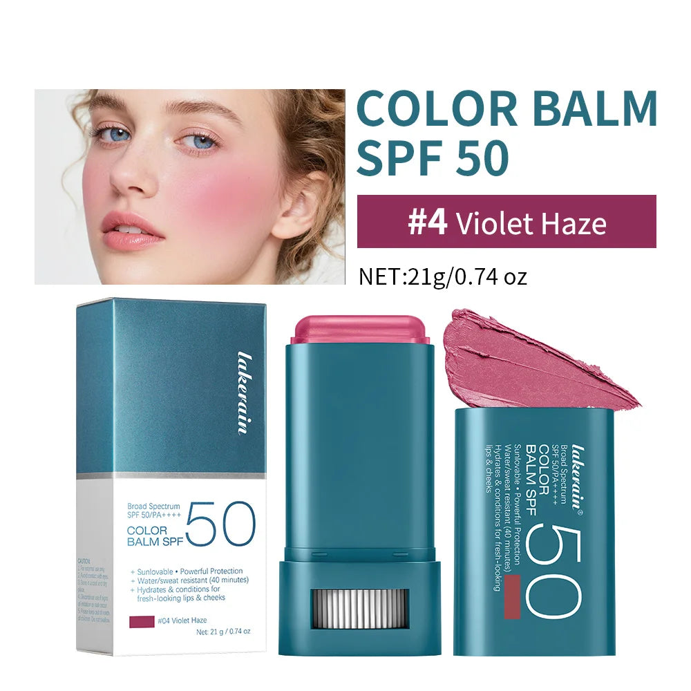 SPF 50 Blush Balm Stick | Buildable, Hydrating, Sweat Resistant