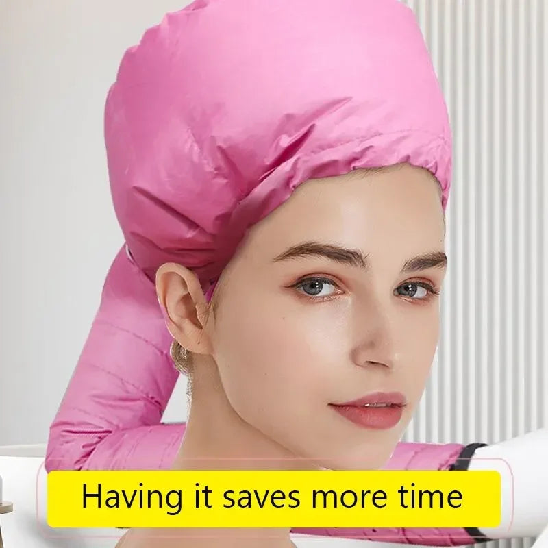 Hair Dryer Heating Cap – Connectable Hairdryer Hat Accessory
