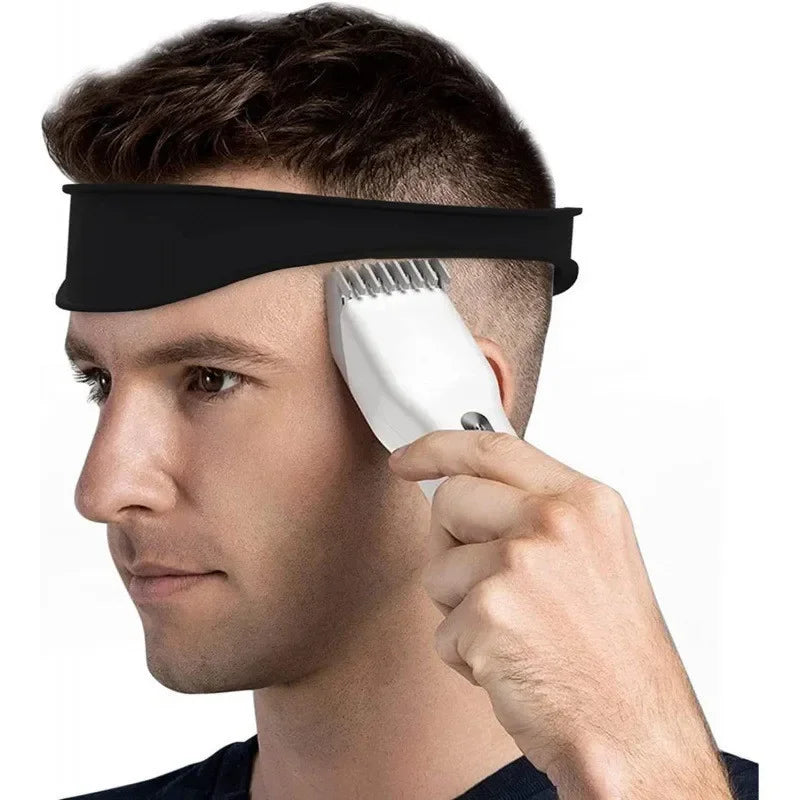 DIY Hair Trimming Template Haircut Band Breathable Curved Silicone Home Hair Trimming Guide for Boys Men Peaceful Pleasures Health and Wellness