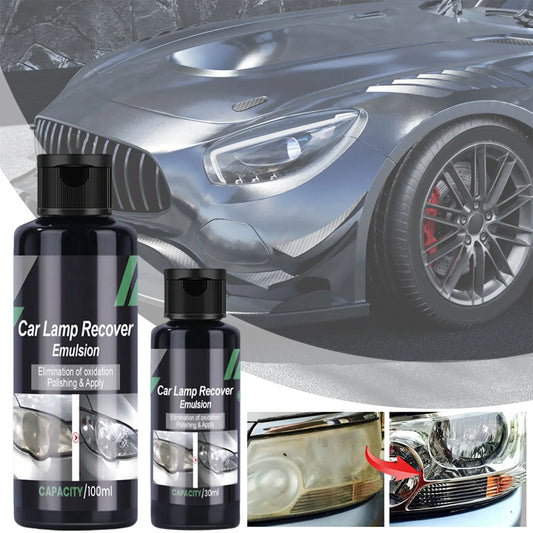 Car Lamp Recover Emulsion Car Lamp Recovery Emulsion Auto Lens Restorer Cleaner Prevents Yellowing Removes Oxidation Cleaner Peaceful Pleasures Health and Wellness