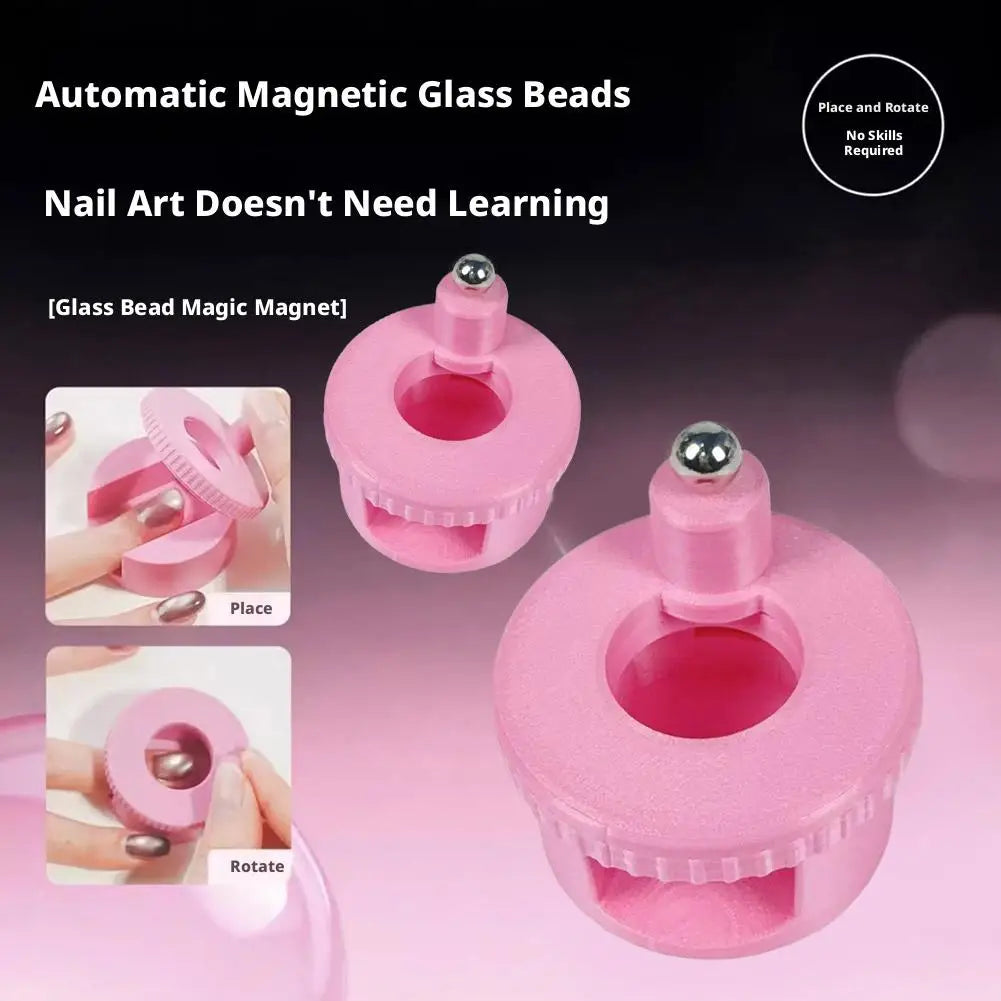Rotating Cat Eye Nail Magnet Tool | Wide Beam Glass Bead Effect