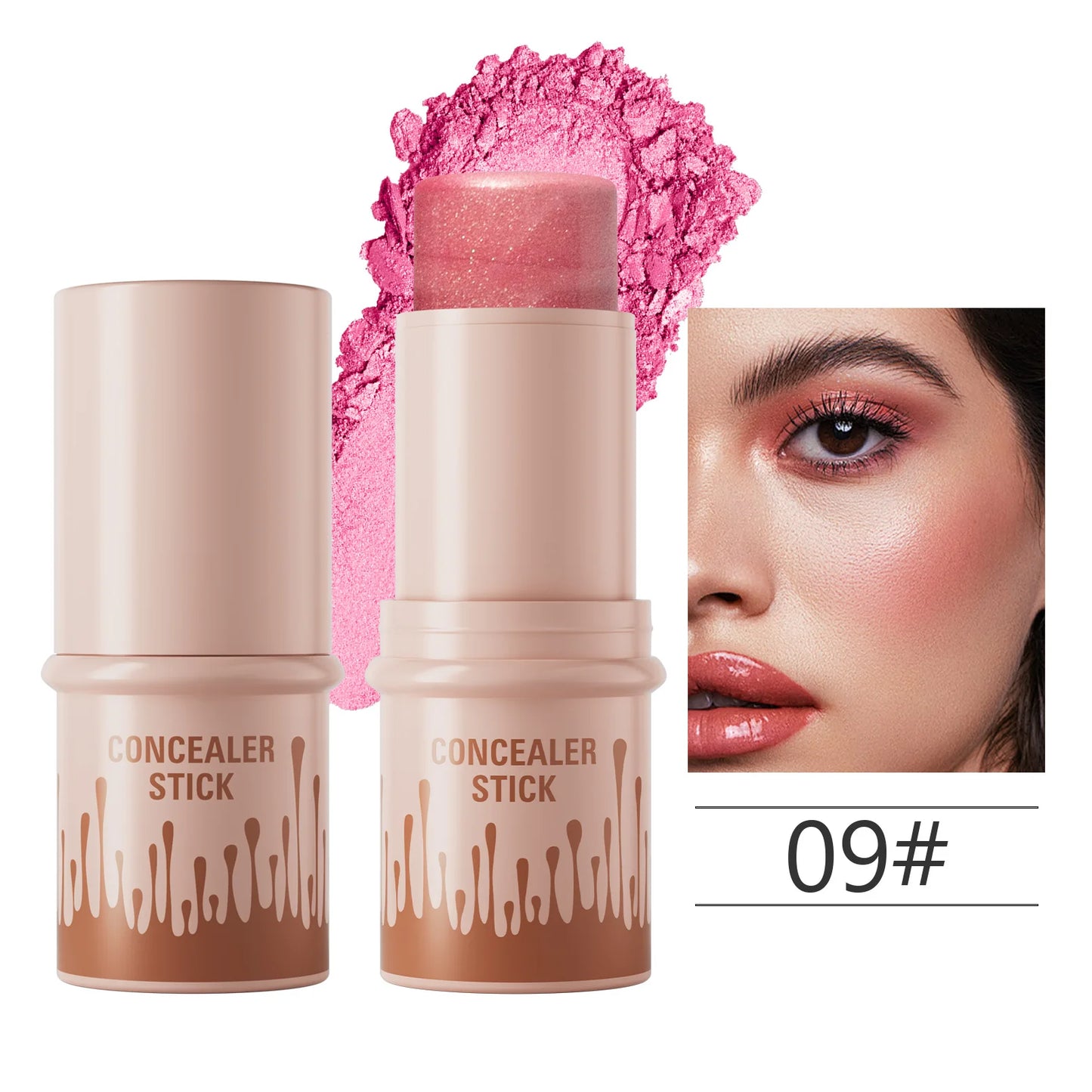 2-in-1 Contour Bronzer & Highlighter Stick | Cream Concealer Pen