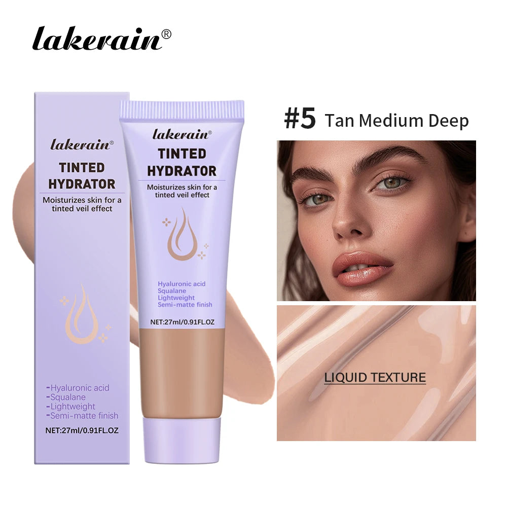 Lakerain Tinted Hydrator Buildable Coverage Intense Moisturizing Even Skin Tone Semi-matte Finish Makeup Moisturizing Cream Peaceful Pleasures Health and Wellness Tan Medium Deep