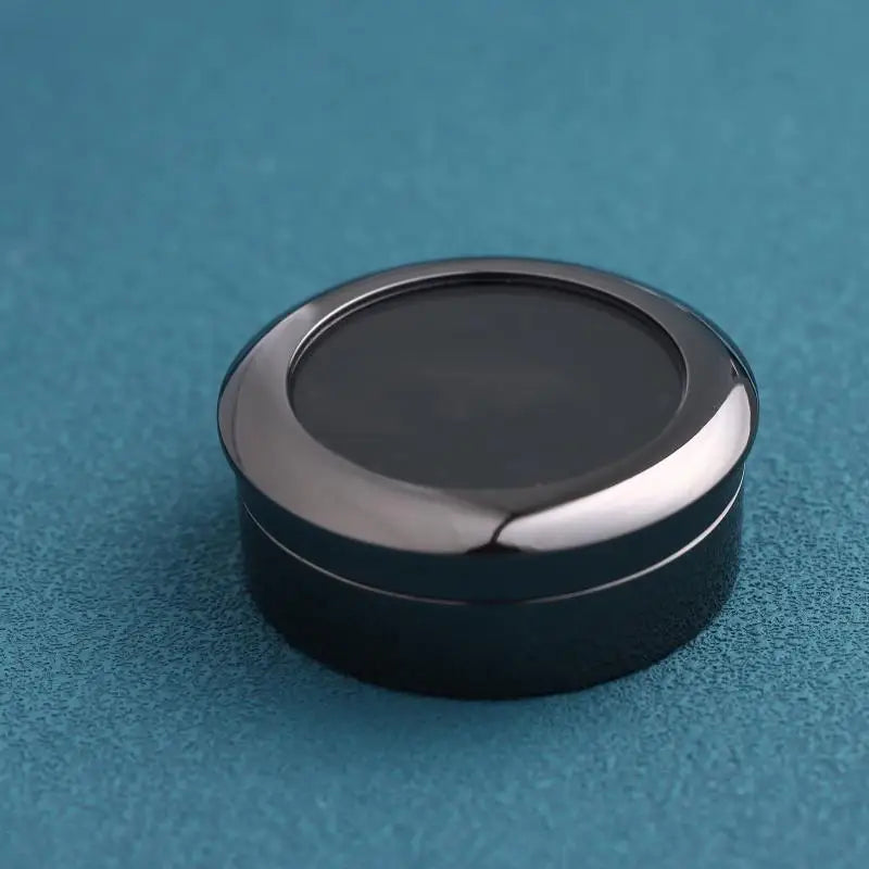 Jewelry Stone Display Box For Round Gems Secure Metal Gift Packaging Storage Organizer For Store Show Engagement Peaceful Pleasures Health and Wellness Black 4cm
