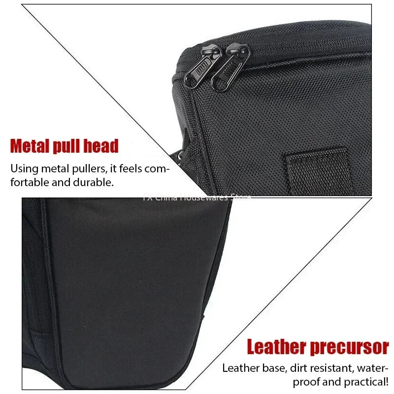 Waterproof Triangle DSLR Camera Bag - Nylon Shoulder Pouch for Canon Nikon - Compact Outdoor Photography Gear Peaceful Pleasures Health and Wellness