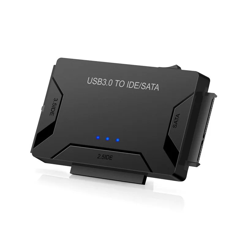 SATA/IDE to USB 3.0 Adapter Hard Drive Adapter Cable Converter for 2.5/3.5 Inch SATA and IDE HDD Support 6TB For PC Macbook Peaceful Pleasures Health and Wellness NO Plug