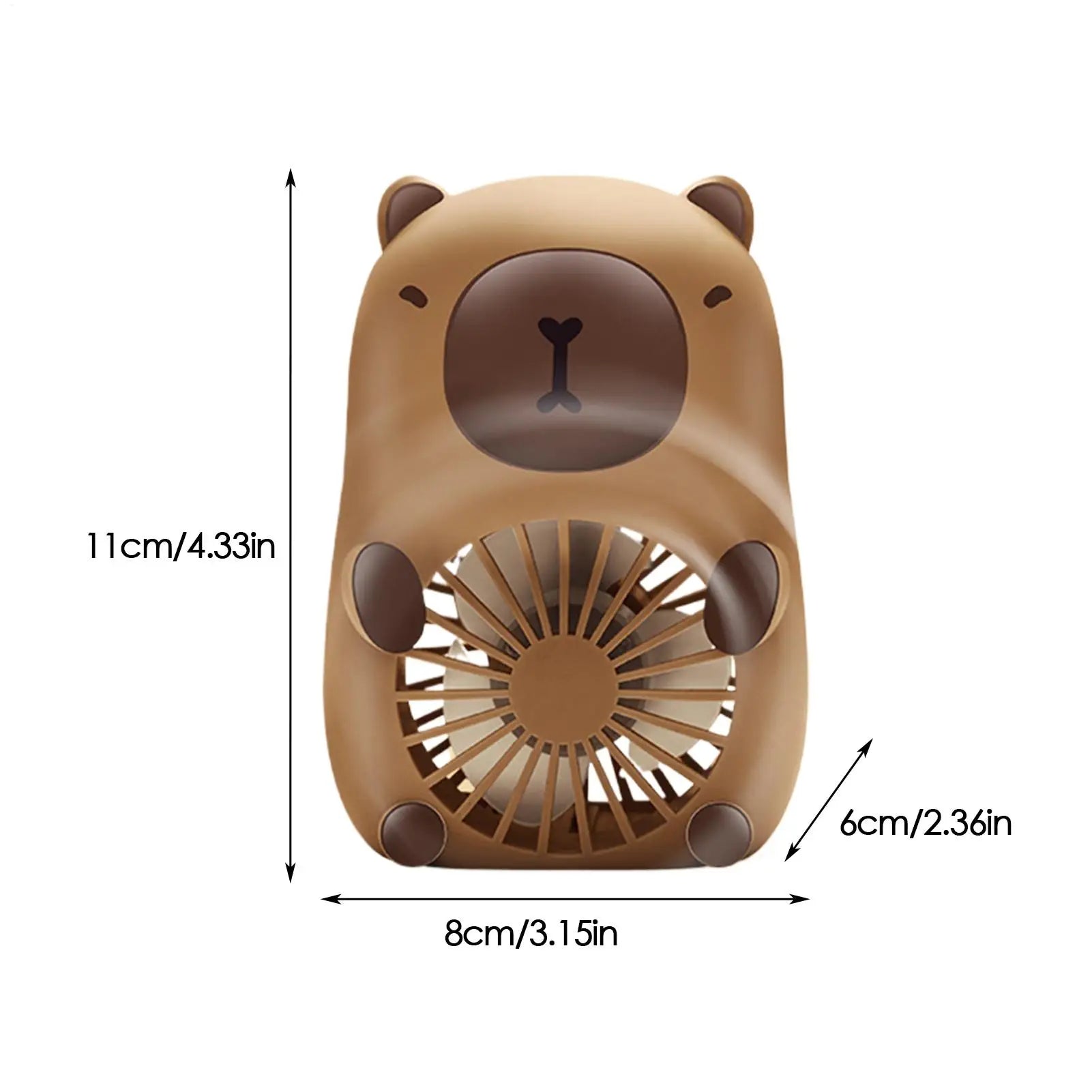 Animal Fan Portable Small Hand Fan USB Charging 3-Speed Air Coolers Personal Cooling Devices for All Ages Kids Girls Women Men Peaceful Pleasures Health and Wellness