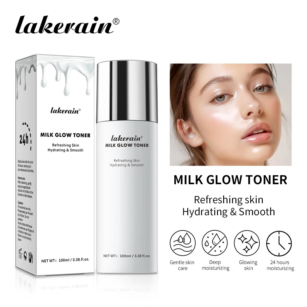 Milk Glow Toner Brightening Skin Powerfully Moisturizes Relieve Dry And Tired Skin Locks In Moisture Beauty Skin Care 100ML Peaceful Pleasures Health and Wellness 100ml