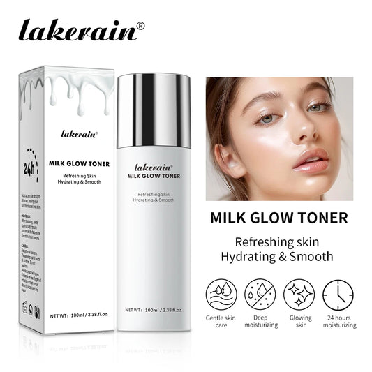Milk Glow Toner Brightening Skin Powerfully Moisturizes Relieve Dry And Tired Skin Locks In Moisture Beauty Skin Care 100ML Peaceful Pleasures Health and Wellness 100ml