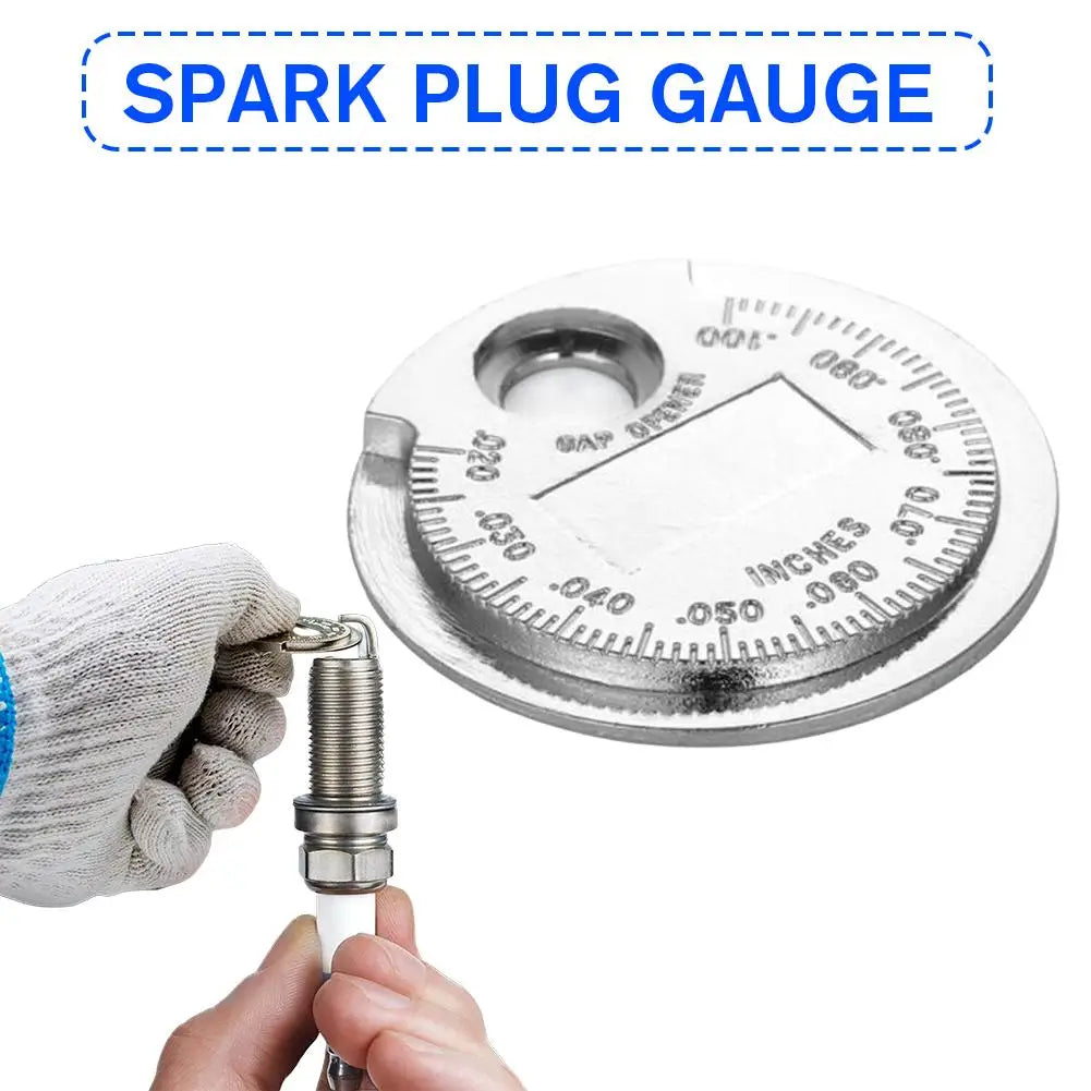 Spark Plug Gap Tool 0.6–2.4mm Coin Feeler Gauge – Car & Moto