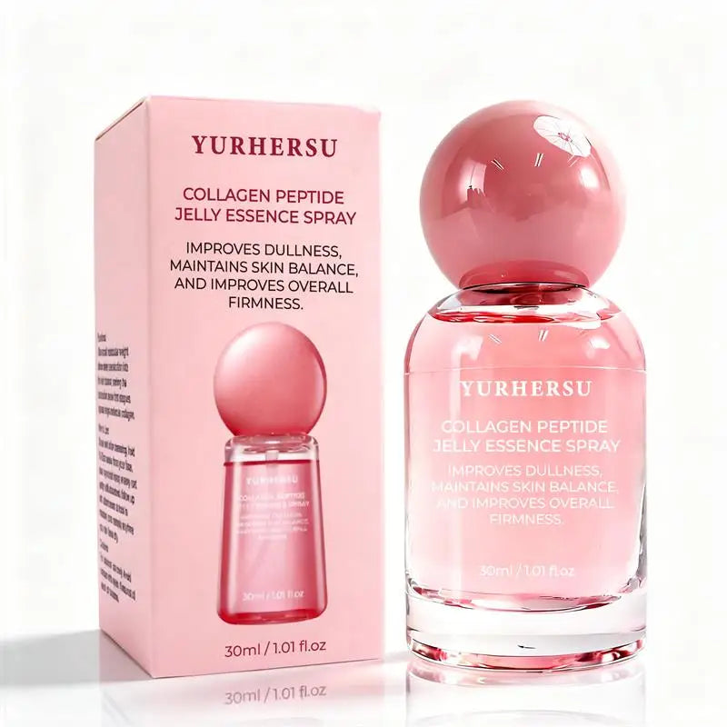 Collagen Peptide Jelly Essence Spray 30ml Hydrating Refreshing Face Mist Moisturize Skin Care Spray Portable Daily Facial Toner Peaceful Pleasures Health and Wellness Collagen peptide30ml