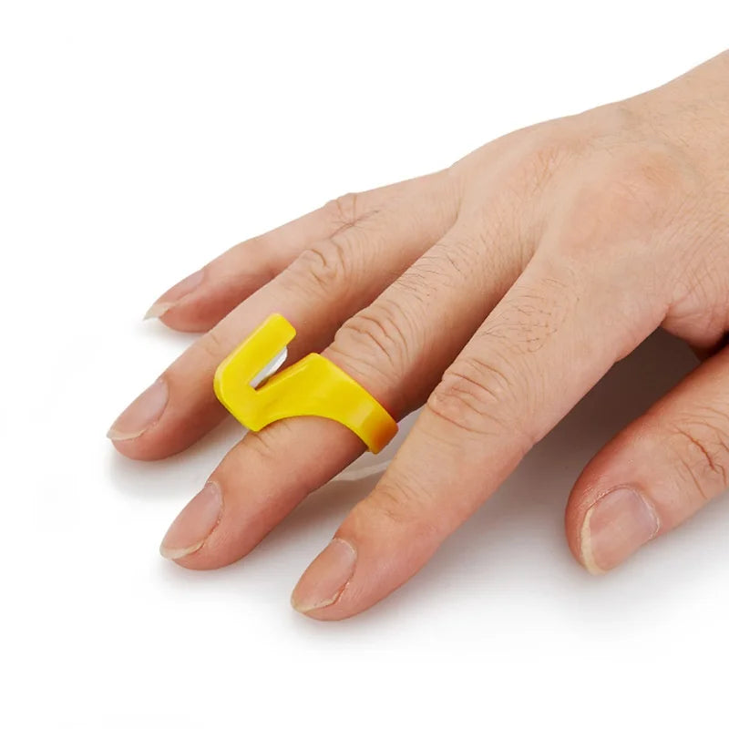 Plastic Thimble Finger Ring Thread Cutter | Sewing Tool