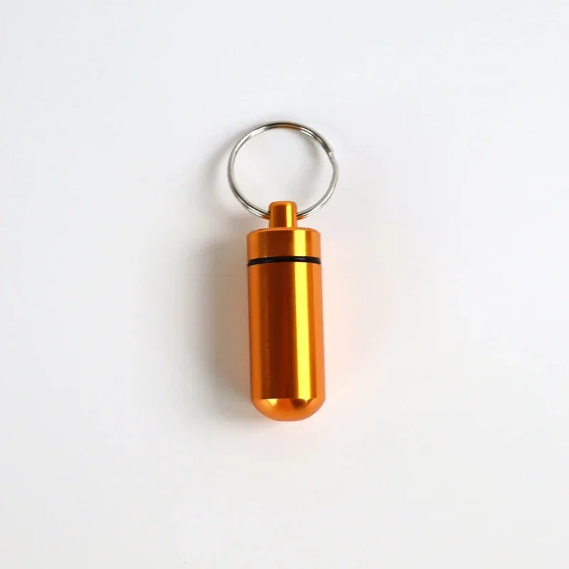 Mini Portable Pill Box Waterproof Aluminum Cases Tablets Bottle Medicine Vitamin Pillboxs Fish Oils Container Organizer Storage Peaceful Pleasures Health and Wellness NO.4
