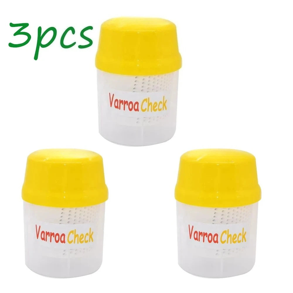 Beehive Varroa Test Varroa Shaker Comfortable To Use for Beekeeping Beekeeper Mite Measuring Beekeeper Tool Peaceful Pleasures Health and Wellness 3pcs