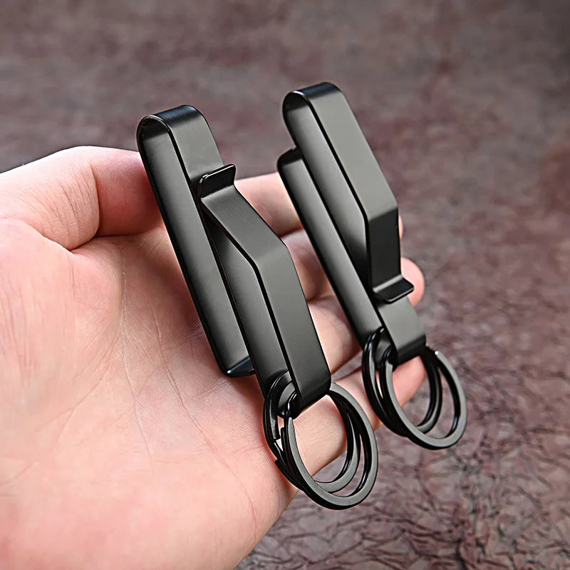 Stainless Steel Belt Clip Key Buckle | Waist Keychain Carabiner