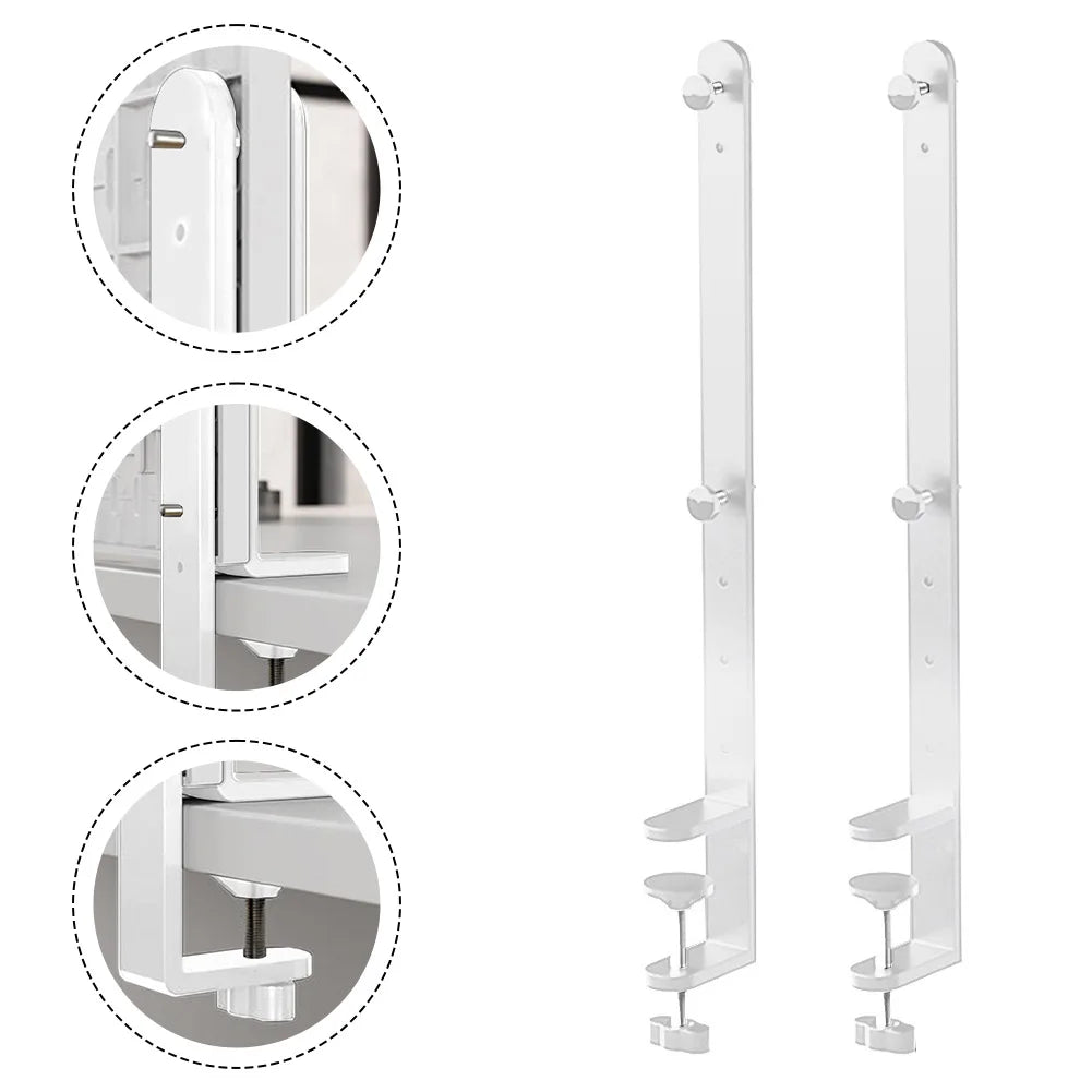 2-Pack Desk Clamp Pegboard Bracket – Nailless, 41.5cm Height