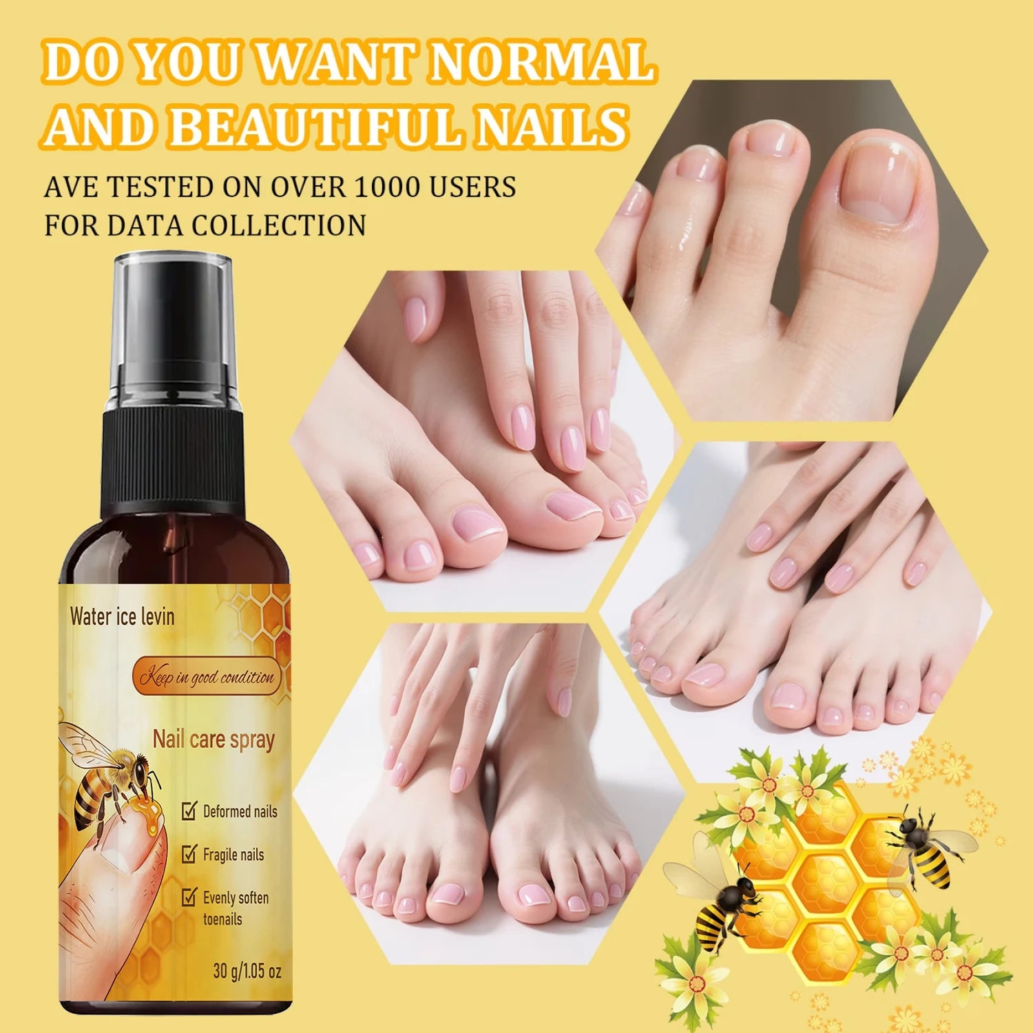 Collagen Nail Care Spray – Moisturizing Nail Strengthener 30g Nail Care Spray Peaceful Pleasures Health and Wellness