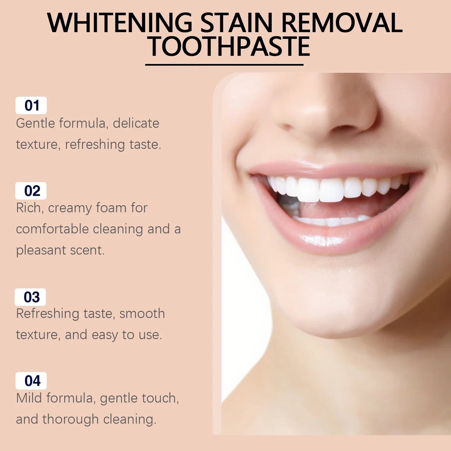 Mild Cleansing Toothpaste – Fresh Breath & Bright Teeth 100g