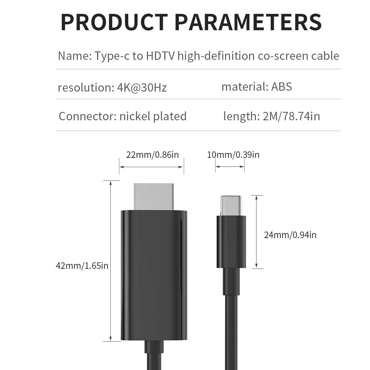 4K USB-C to HDMI Cable 2M | Thunderbolt 3 – NADODO USB-C HDMI Cable Peaceful Pleasures Health and Wellness
