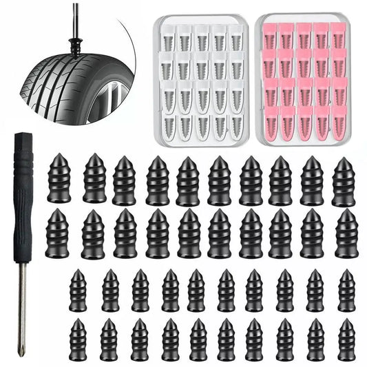 Rubber Tire Repair Nail Kit – Car, Truck & Motorcycle Tubeless Tire Repair Kit Peaceful Pleasures Health and Wellness