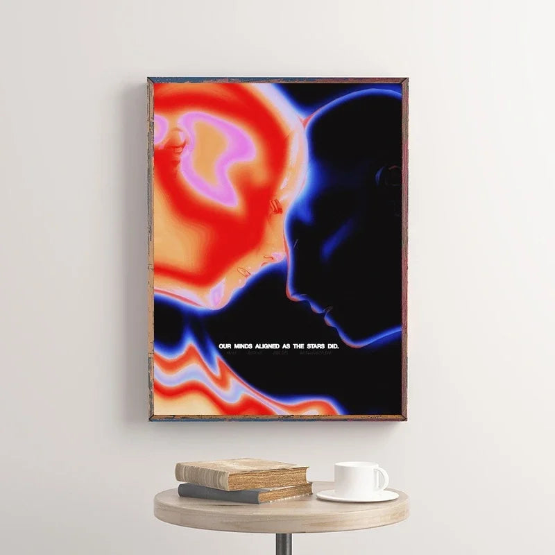 Abstract Hazy Beauty Canvas Poster | Vintage Wall Art Print Canvas Wall Art Peaceful Pleasures Health and Wellness