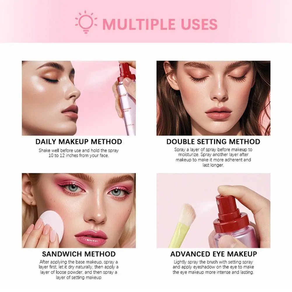 6-Color Matte Setting Powder & Waterproof Spray Bundle