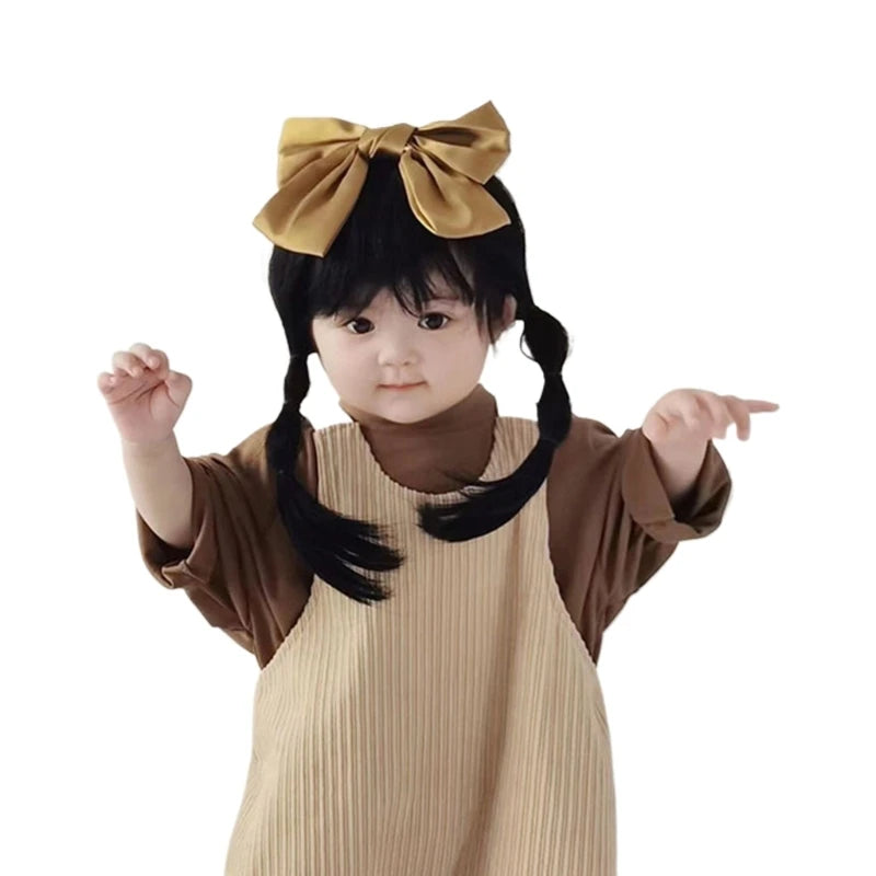 Baby Girl Curly Hair Hat | Cute Infant Photo Headwear 1-3Y