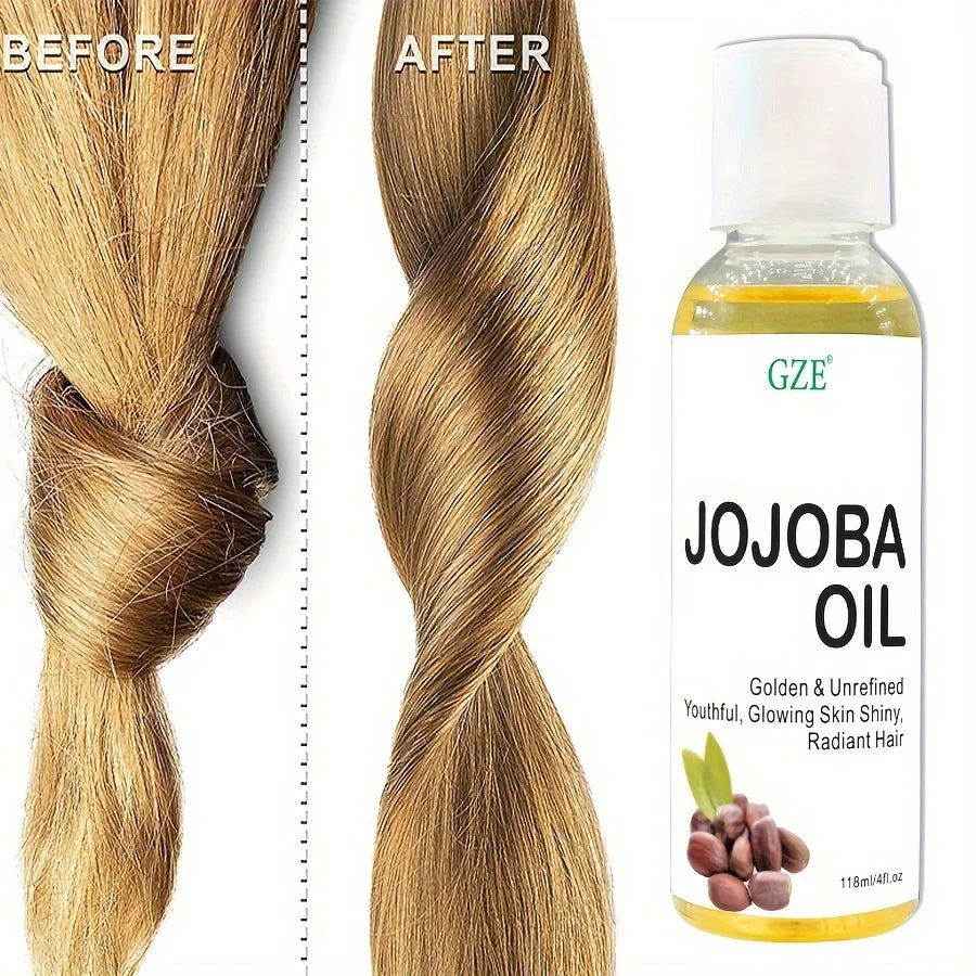 GZE Organic Jojoba Oil – Cold Pressed, Hexane-Free | 118ml Organic Carrier Oil Peaceful Pleasures Health and Wellness