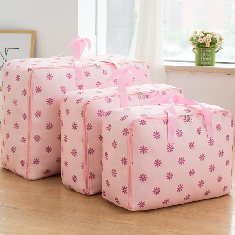Quilt storage bag three-piece set quilt Oxford cloth waterproof storage bag luggage moving bag clothes bag clothes bag Peaceful Pleasures Health and Wellness D