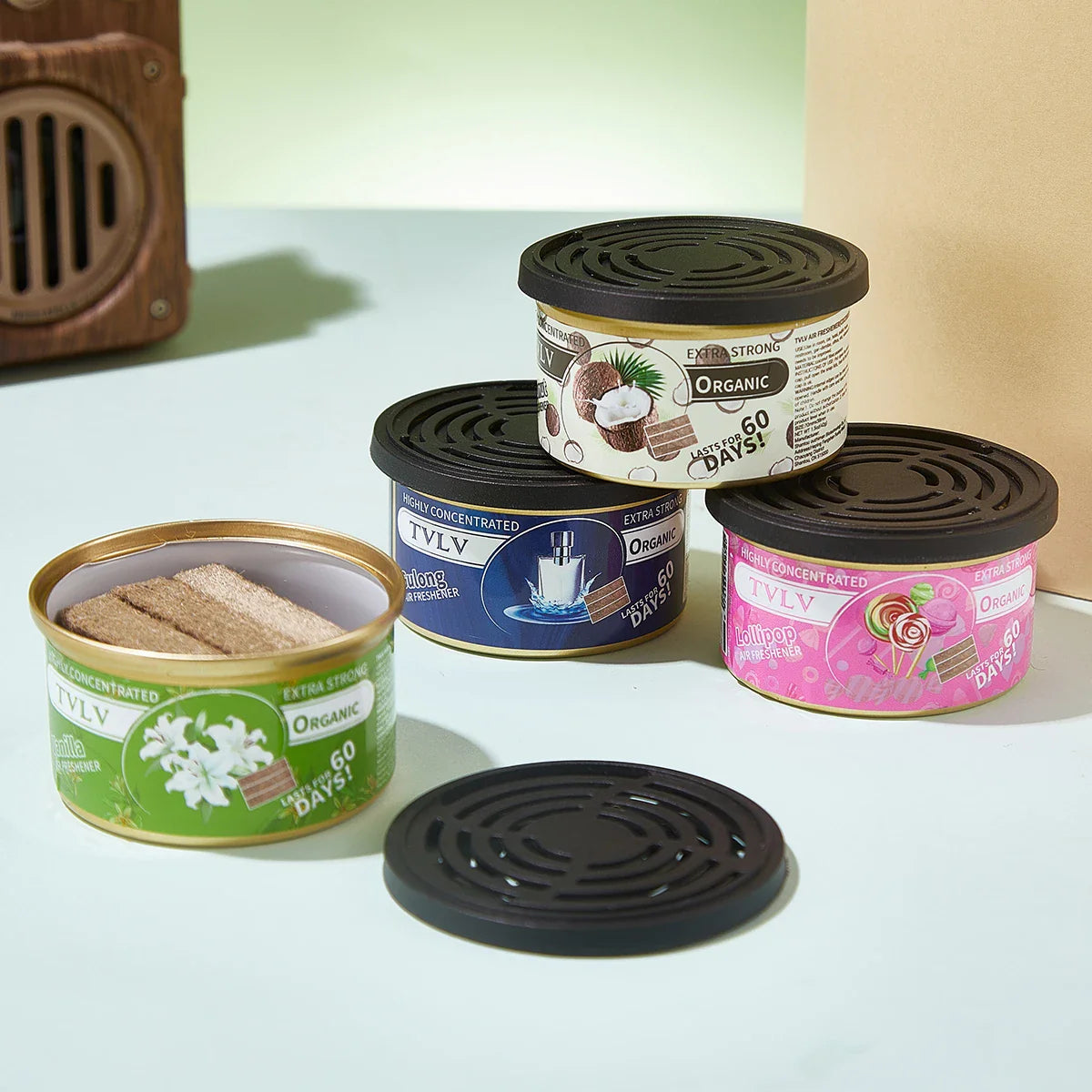 TVLV Solid Air Freshener – Car, Room & Bathroom Fragrance