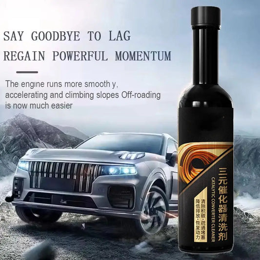 Catalytic Converter Cleaner No Disassembly Engine Knock Eliminator Carbon Deposit Remover Exhaust Purification Fluid Fuel System Peaceful Pleasures Health and Wellness