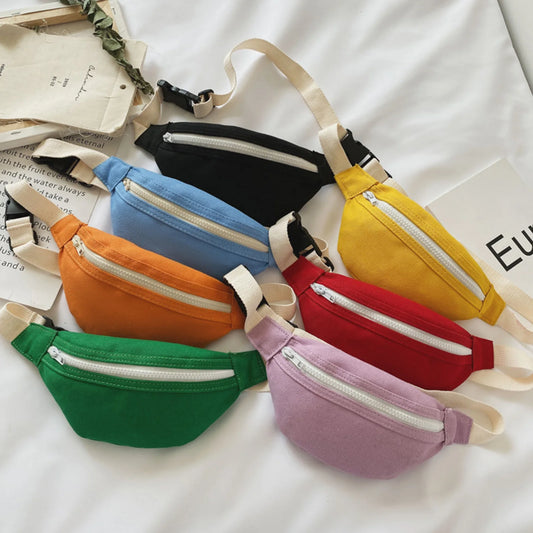 Kids Waist Bag Lightweight Polyester School Outdoor Travel Bag with Adjustable Strap Crossbody Chest Pack for Boys and Girls Peaceful Pleasures Health and Wellness