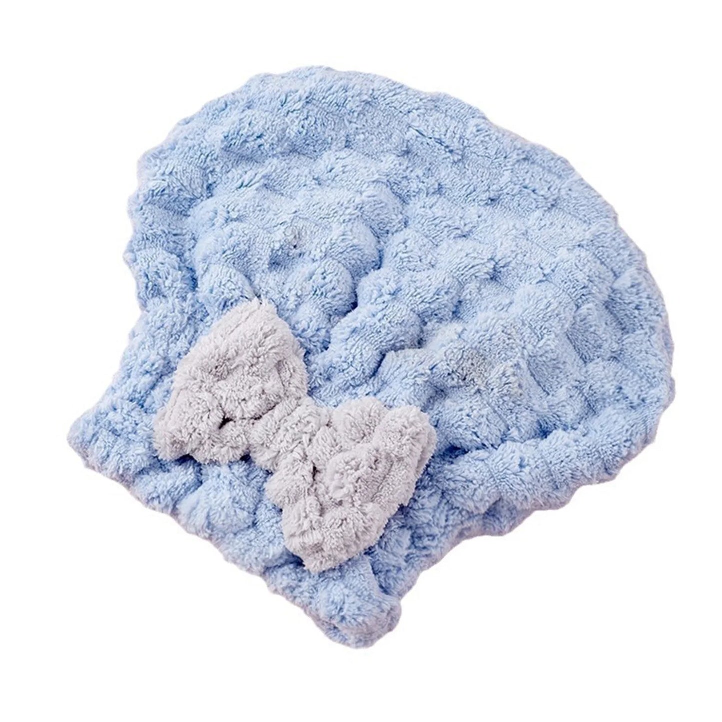 Super Absorbent Hair Towel Wrap For Wet Hair Quick Dry Hair Turban Cap Bath Shower Head Towel For Long Hair For Women Thick Peaceful Pleasures Health and Wellness Blue