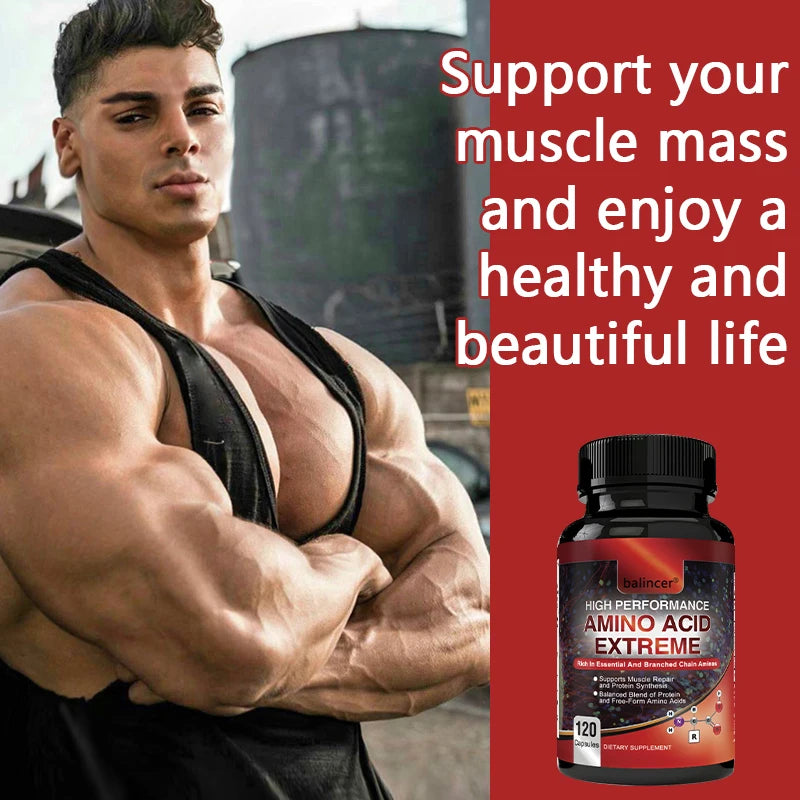 High Performance Amino Acids - Rich in Amino Acids and BCAAs - Muscle Replenishment, Repair and Growth, Workout Supplement Peaceful Pleasures Health and Wellness