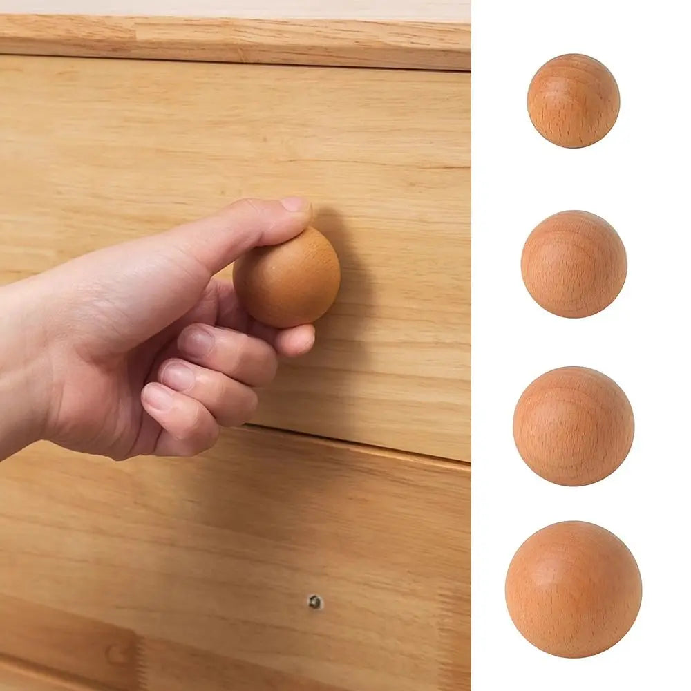 Nordic Beech Wood Cabinet Knob & Wall Hook | Wardrobe Pull