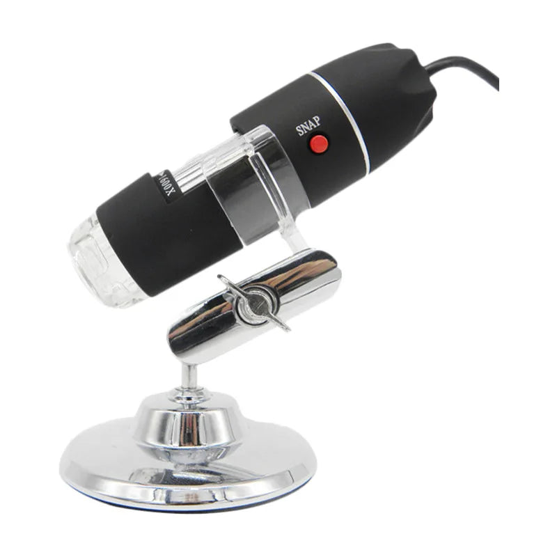 Optical Zoom 500X 1000X 1600X Electron Microscope 8-Light Usb Digital Microscope with Measurement Peaceful Pleasures Health and Wellness 500X Universal bracket