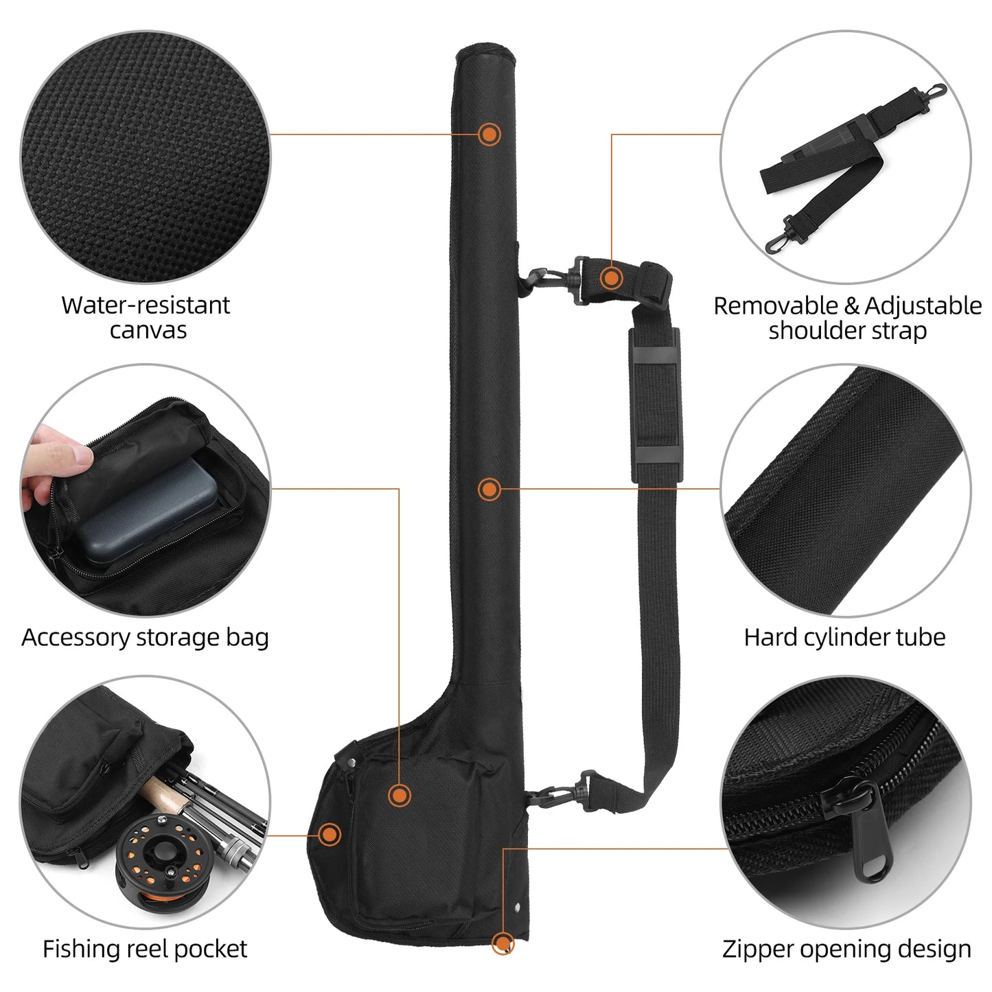 9' Fly Fishing Rod Reel Combo Carry Bag 20 Flies Complete Starter