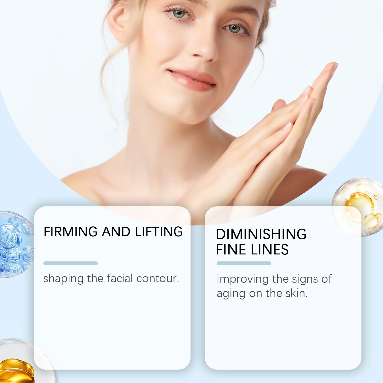 Firming Face Mask Anti Wrinkle Fade Fine Line Eliminate Double Chins Improve Sagging Moisturize Brighten Tightening Facial Mask Peaceful Pleasures Health and Wellness